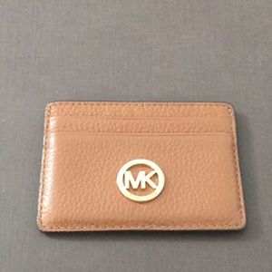 Michael Kors | card holder camel and gold